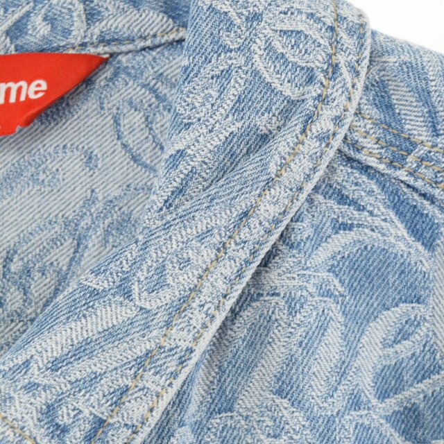 SUPREME シュプリーム 22AW/Script Jacquard Denim Trucker Jacket