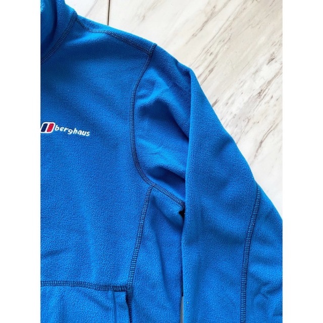 old berghaus ライトブルー "ステッチデザイン" フリースジャケット 2