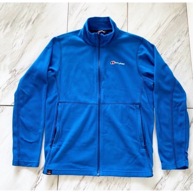 old berghaus ライトブルー "ステッチデザイン" フリースジャケット 1