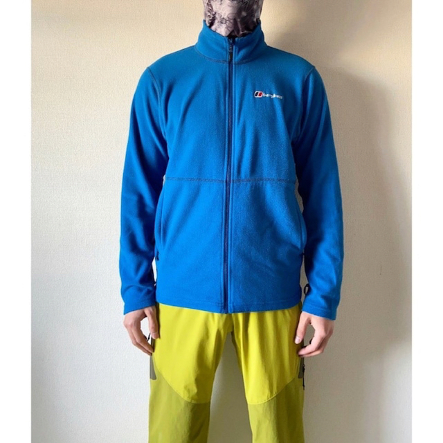 old berghaus ライトブルー "ステッチデザイン" フリースジャケット