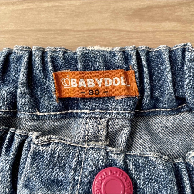 BABYDOLL(ベビードール)のBABYDOLL／デニムスカート80サイズ キッズ/ベビー/マタニティのベビー服(~85cm)(スカート)の商品写真