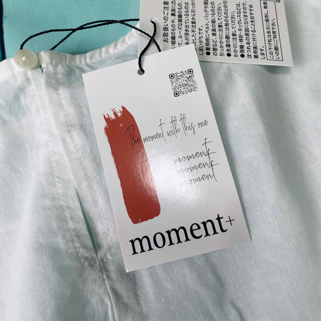 moment+  レース切り替え フレアシャツ 綿100% たっぷり ワイド レディースのトップス(シャツ/ブラウス(半袖/袖なし))の商品写真
