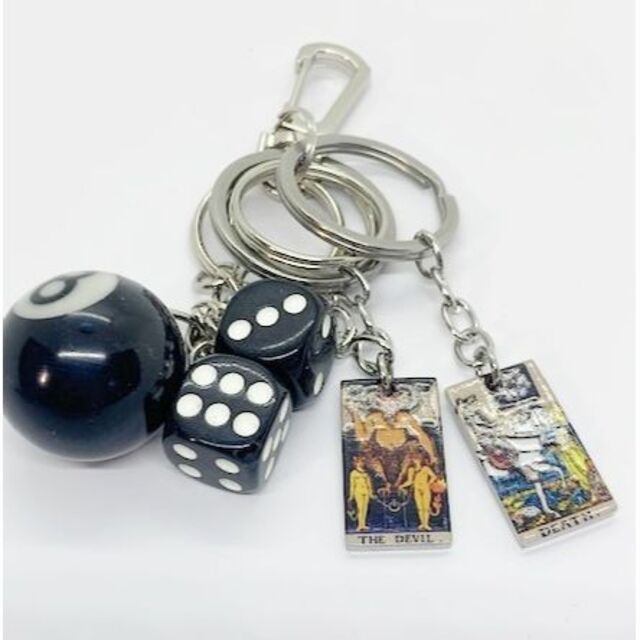 キーホルダー5点セット タロットカード 運命の輪 大アルカナ 通販 キーホルダー タロットカード エンペラー 皇帝 大アルカナ