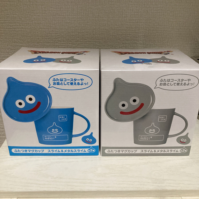 ★新品未使用品★ドラゴンクエスト スライム メタルスライム ふたつきマグカップ