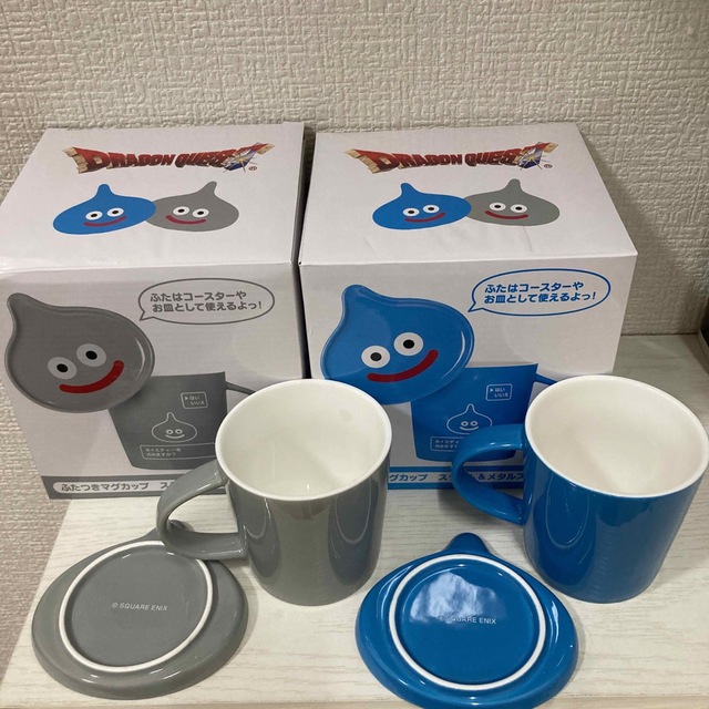 ★新品未使用品★ドラゴンクエスト スライム メタルスライム ふたつきマグカップ