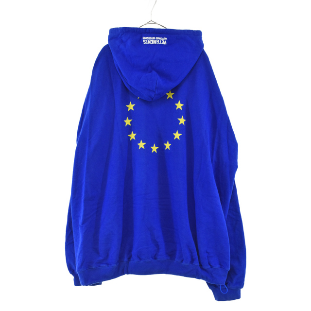 VETEMENTS ヴェトモン 17AW Euro Logo Oversized Hoodie WAH18TR12