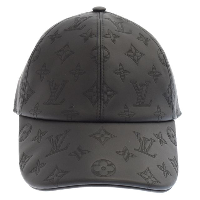 LOUIS VUITTON ルイヴィトン Monogram Newsboy cap MP76580 キャスケット モノグラムシャドウ レザーベースボールキャップ 帽子