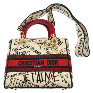 ディオール(Dior)のDIOR ディオール レディディオール アムールコレクション 2wayショルダーバッグ ホワイト トートバッグ M0565O(トートバッグ)
