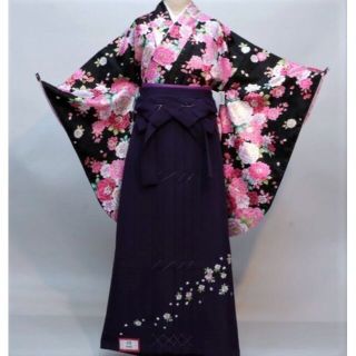 着物袴フルセット ジュニア用へ直し 135～150cm 袴変更可 NO29980(和服/着物)