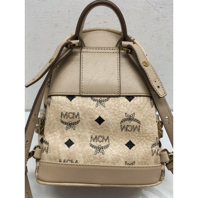 MCM( エム シー エム ヴィセトス スターク サイド スタッズ ミニリュックサック バックパック MMK6AVE92IG001 【中古】【007】 インターネット通販 エムシーエム 1067 大容量 ボストンバッグ ショルダー ヴィセトス ブラック