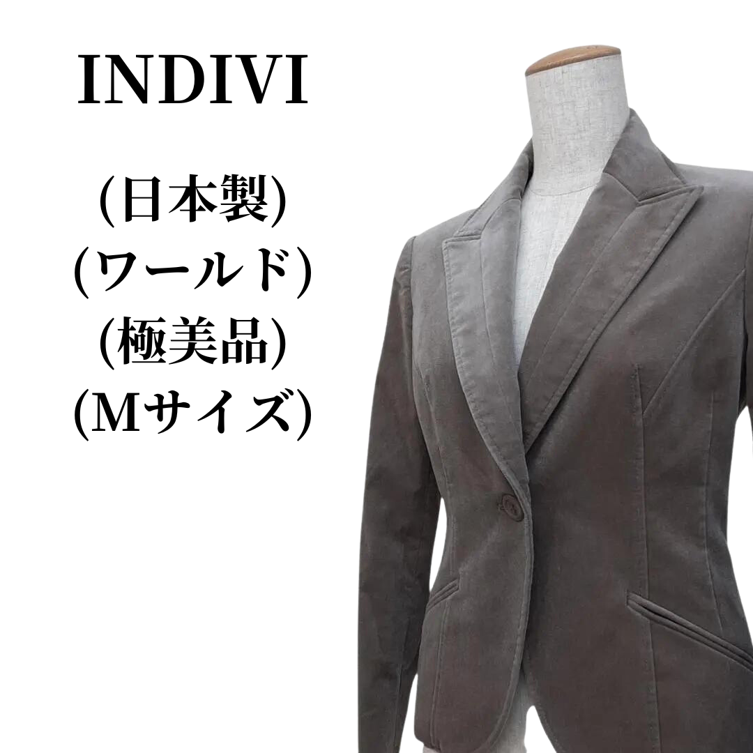 INDIVI(インディヴィ)のINDIVI インディヴィ テーラードジャケット 匿名配送 レディースのジャケット/アウター(テーラードジャケット)の商品写真