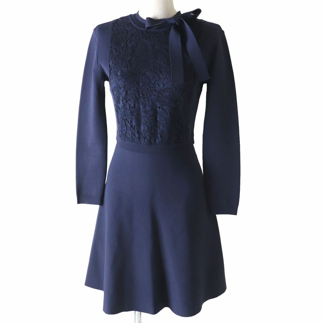 VALENTINO ワンピース ネイビー S tic-guinee.net
