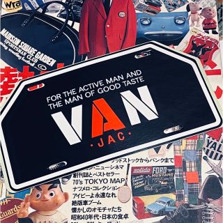 ヴァンヂャケット(VAN Jacket)の希少！VANステッカーマグネットタイプ昭和レトロ20cm弱、大sticker(汎用パーツ)