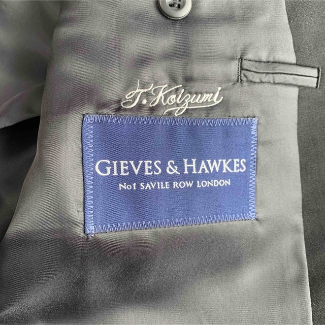 GIEVES & HAWKES(ギーブスアンドホークス)のGIEVES & HAWKES ジャケット ダブル ウール 背抜き メンズのジャケット/アウター(テーラードジャケット)の商品写真