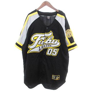 アザー(other)のフブ FUBU ベースボールシャツ ロゴ ワッペン ブラック XL(シャツ)