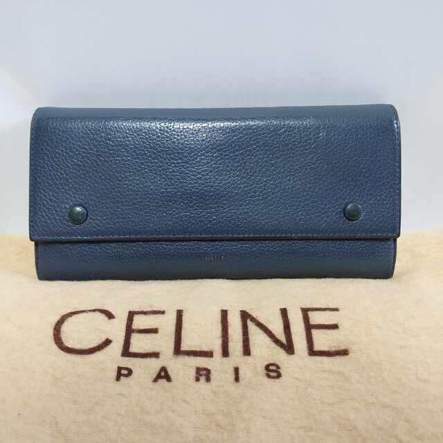 CELINE マルチファンクション 長財布 ネイビー