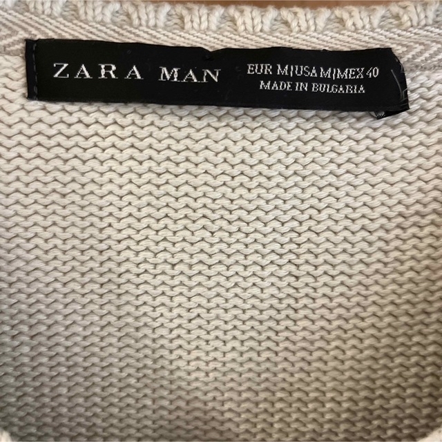 ZARA(ザラ)のZARA美品　ブルガリア製　肩ボタン留スウェットシャツ　綿100% 欧米Mサイズ メンズのトップス(シャツ)の商品写真