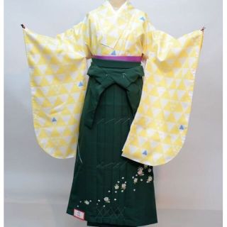 着物袴セット ジュニア用 140～158cm ショート丈 卒業式 NO29490(和服/着物)