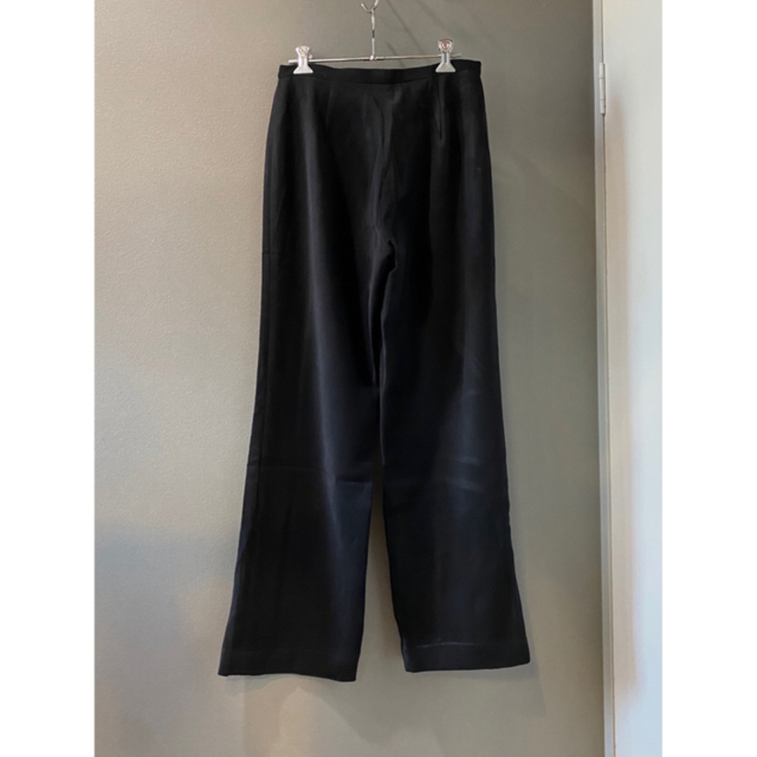 古着 ビンテージ ヨーロッパ 80s 黒 ブラック テロン ラフ パンツ 美品