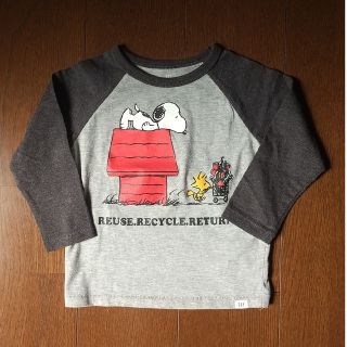 ベビーギャップ(babyGAP)の☆美品☆ babyGAP スヌーピー ラグランTシャツ 100(Tシャツ/カットソー)