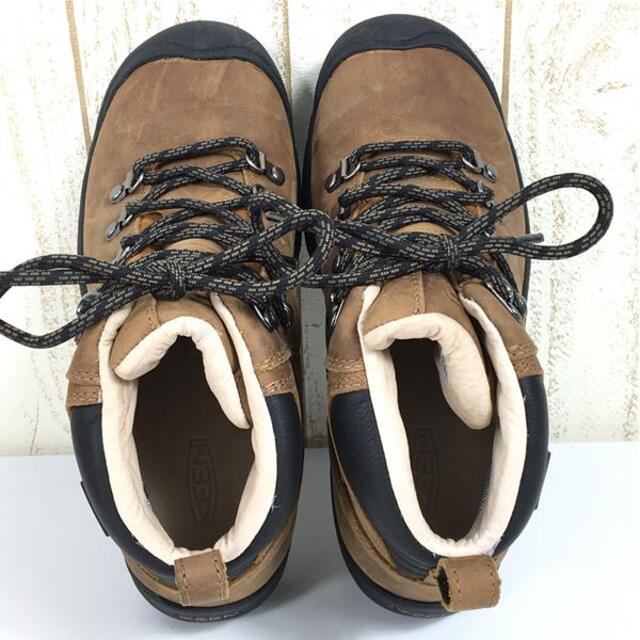 WOMENs 23.5cm キーン ピレニーズ PYRENEES レザー トレッキングシューズ KEEN 1004156 Syrup ブラウン系