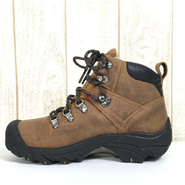 WOMENs 23.5cm  キーン ピレニーズ PYRENEES レザー トレッキングシューズ KEEN 1004156 Syrup ブラウン系