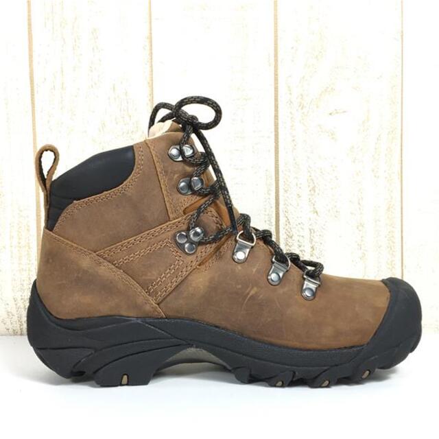 WOMENs 23.5cm  キーン ピレニーズ PYRENEES レザー トレッキングシューズ KEEN 1004156 Syrup ブラウン系