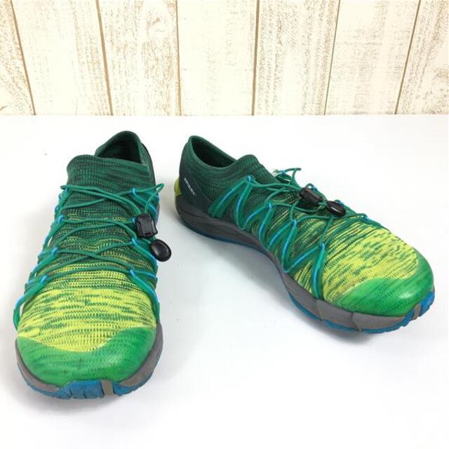 MENs 26.0cm  メレル ベア アクセス フレックス ニット Bare Access Flex Knit トレイルランニングシューズ MERRELL J12533 グリーン系無褪色