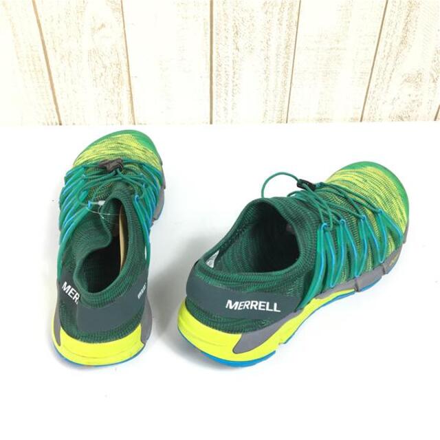 MENs 26.0cm メレル ベア アクセス フレックス ニット Bare Access Flex Knit トレイルランニングシューズ  MERRELL J12533 グリーン系