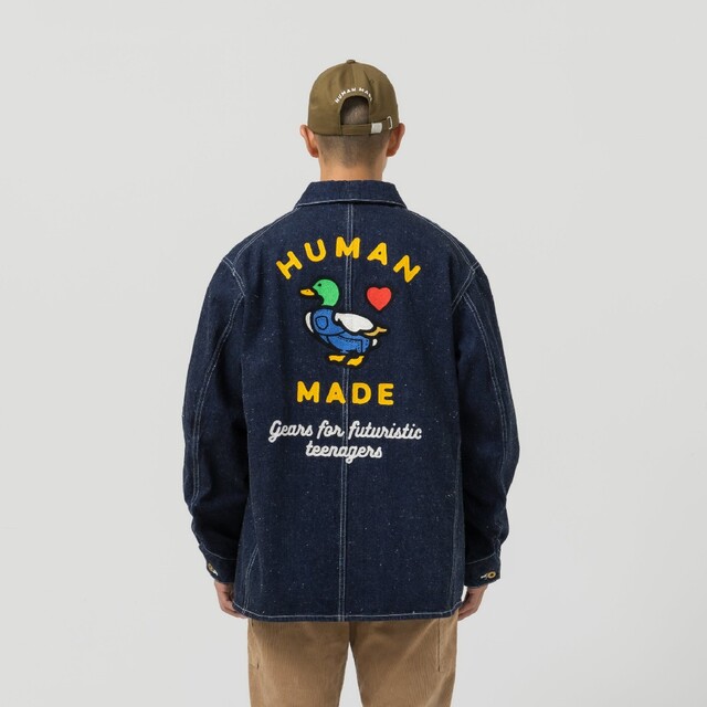 エンブレムロゴ ヒューマンメイド human made デニムジャケット ...