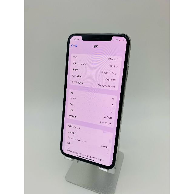 FaceID不可 iPhoneXS 256GB シムフリー BT100% 019 - 携帯電話