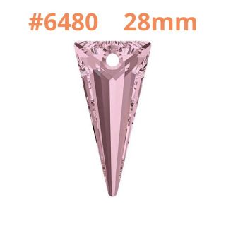 スワロフスキー #6480 ／28mm アンティークピンク  ／1個(ガラス)