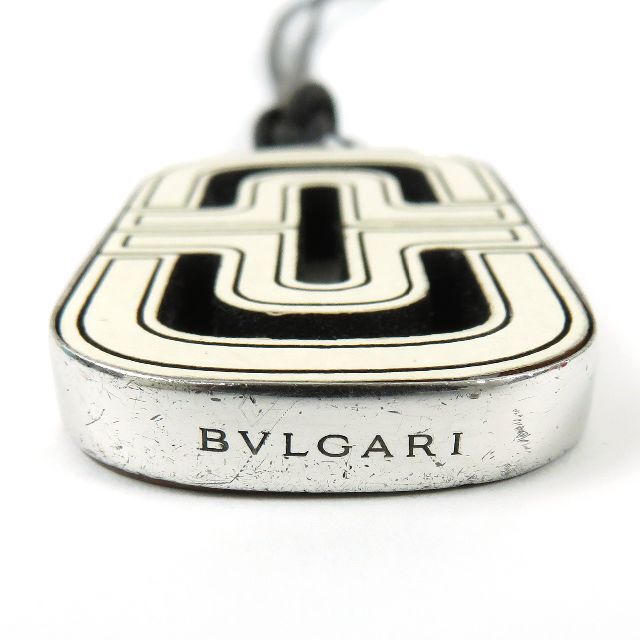 BVLGARI(ブルガリ)のBVLGARI ブルガリ パレンテシ ロングネックレス ブラック ホワイト メンズのアクセサリー(ネックレス)の商品写真