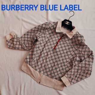 バーバリーブルーレーベル(BURBERRY BLUE LABEL)のバーバリーブルーレーベル ノバチェックジップアップ 38 M ライトアウター(パーカー)