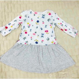 プチバトー(PETIT BATEAU)のフラワーチュビックワンピース🌸(ワンピース)