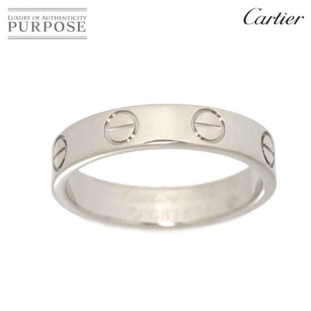 Cartier - カルティエ Cartier ミニラブ #49 リング K18 WG ホワイトゴールド 750 指輪 VLP 90181540