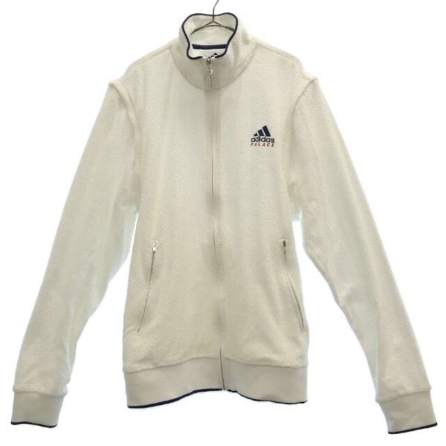 アディダス パレス コラボ 2WAY ロゴプリント パイル地 ジップ ジャケット M ホワイト adidas PALACE PALACE スケートボード メンズ   【230308】