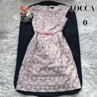 TOCCA - トッカ TOCCA ワンピース 花柄 刺繍 レース ピンク アイボリー