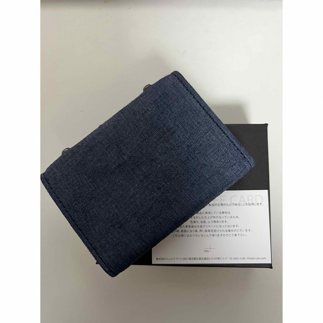新品 エムピウ 財布 ミッレフォッリエ クアドレッティ ネイビー navy 新品 エムピウ 財布 ミッレフォッリエ クアドレッティ ネイビー navy