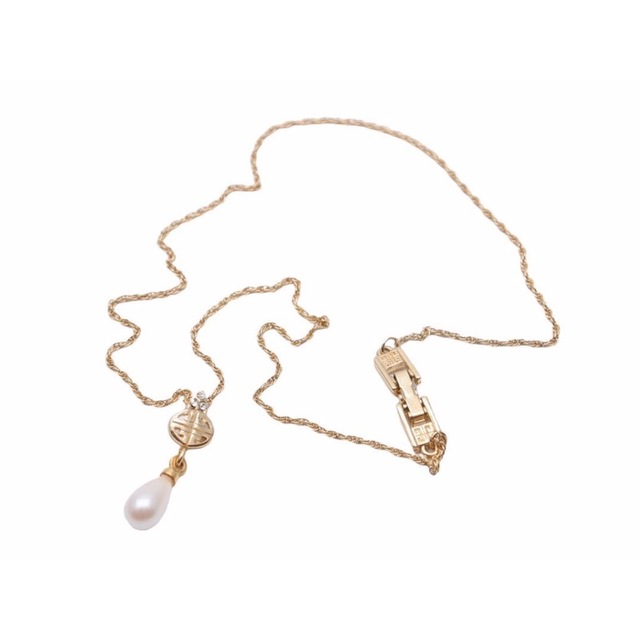 GIVENCHY ジバンシー ネックレス パール ラインストーン ゴールド