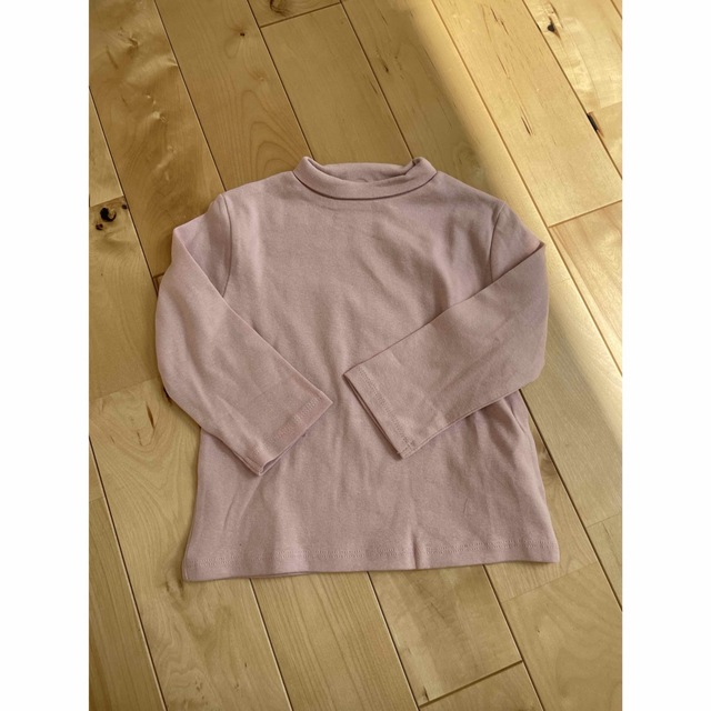 ZARA(ザラ)の一回着用　ZARA 80 無地タートルネックセーター ピンク キッズ/ベビー/マタニティのベビー服(~85cm)(Ｔシャツ)の商品写真