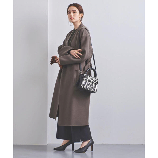 UNITED ARROWS UBCS リバー スタンドVノーカラー コート 【超歓迎され