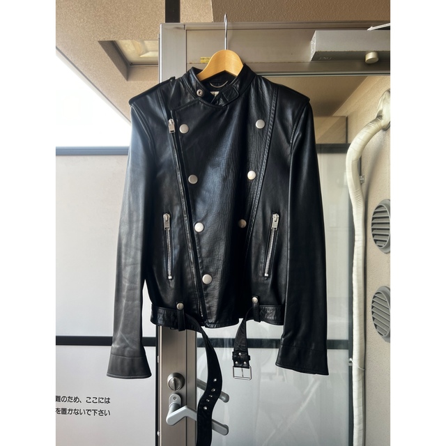 saint laurent ナポレオンレザーライダースライダースジャケット