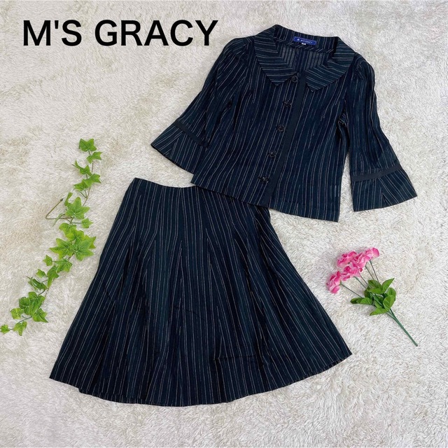 【新品】【M】M's GRACY スカートスーツセットアップ レディース