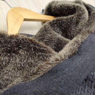 bedsidedramaベッドサイドドラマ ドルマンコート 黒 ウール アルパカ