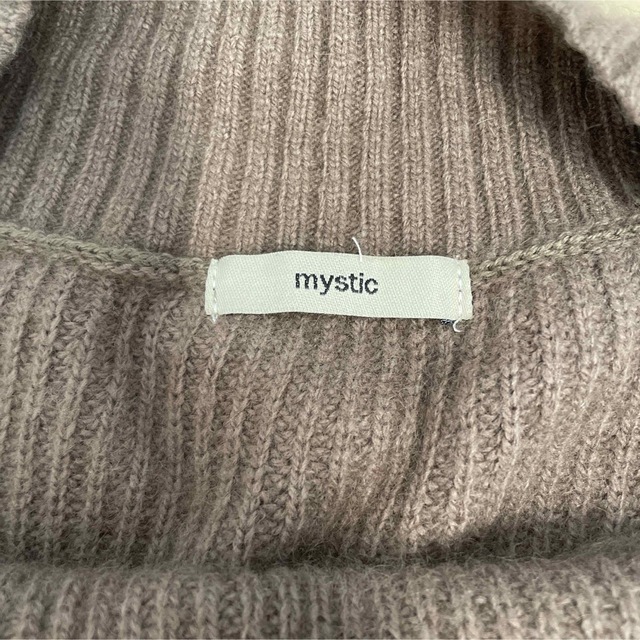 mystic(ミスティック)のmystic💗💗ラクーン混ニット　ブラウン レディースのトップス(ニット/セーター)の商品写真