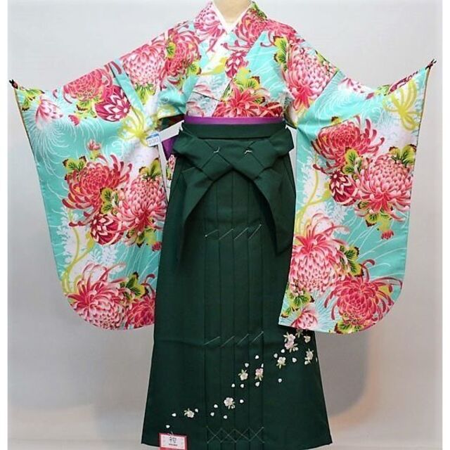 女児着物袴セット ジュニア用へ直し 135～150cm 袴色変更可能 NO31363