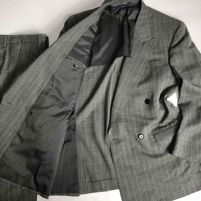 LANVIN(ランバン)のLANVIN ランバン　古着　菅田将暉スタイル　スーツ　セットアップ　ジャケット メンズのスーツ(セットアップ)の商品写真