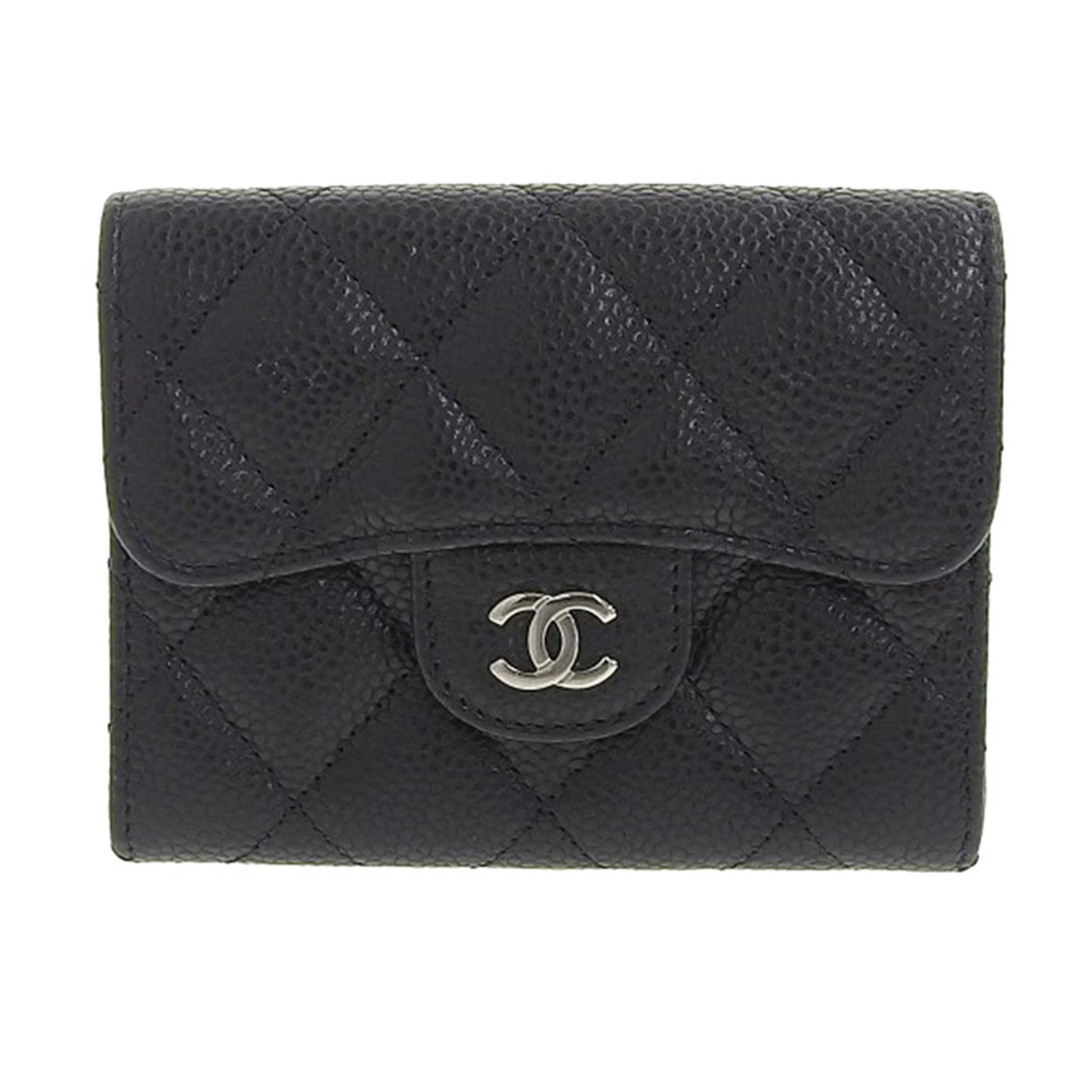 【美品】CHANEL キャビアスキン マトラッセ カードケース 名刺入れ✨即購入大歓迎