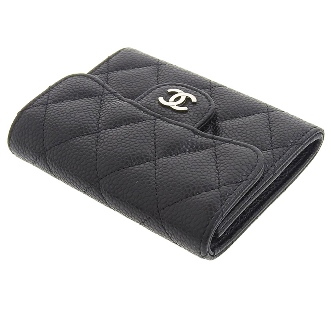 シャネル CHANEL マトラッセ カードケース 名刺入れ キャビアスキン ブラック 25番台  新入荷 CH0846